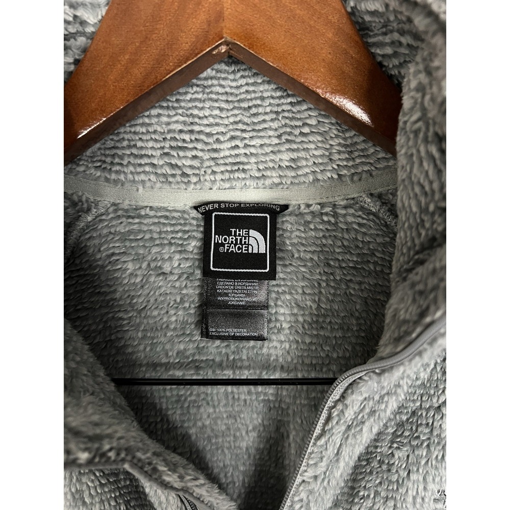 The North Face Osito Fleece Jacket Womens M Gray Full Zip Plush - Picture 5 of 9